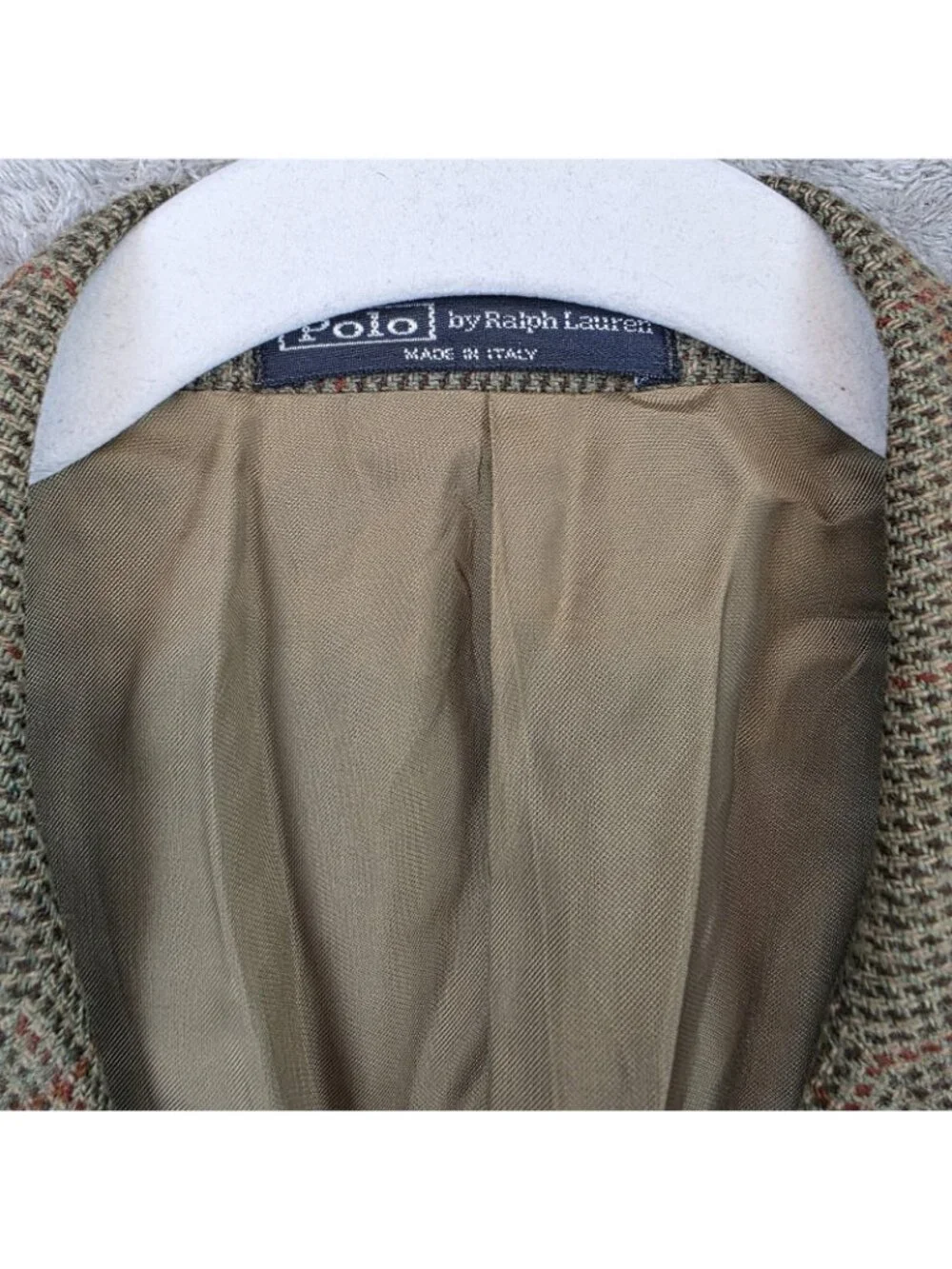 Polo By Ralph Lauren Blazer Mens 43S Brown Cashmere Sport Coat Made In Italy VTG